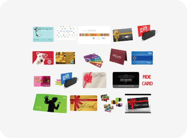 PREPRINTED GIFT CARDS in UAE